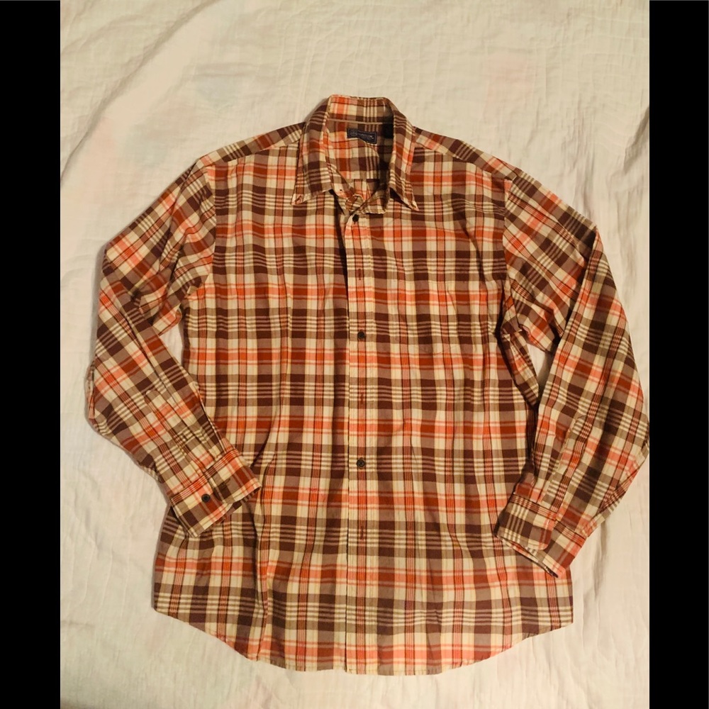 Men’s Large Arrow plaid button up